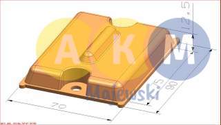 rubber-metal pressure disks for leaf springs
