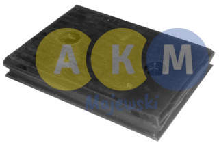 rubber-metal pressure disks for leaf springs
