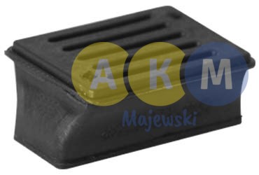 rubber buffer of leaf spring;