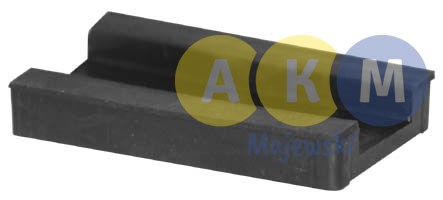 Rubber pressure disk for leaf springs