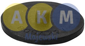 Rubber pressure disk for leaf springs