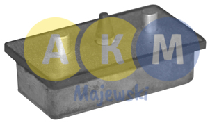 rubber-metal pressure disks for leaf springs