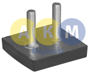 Rubber–metal pressure disk