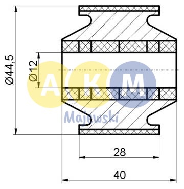 rubber-metal bush; shock absorbers; back