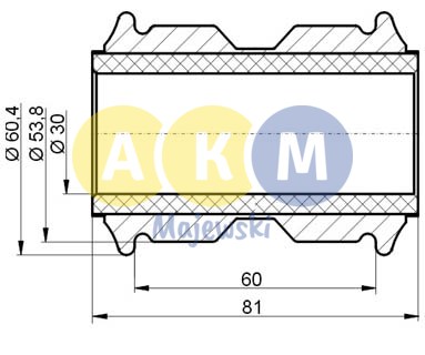 rubber-metal bush; leaf spring