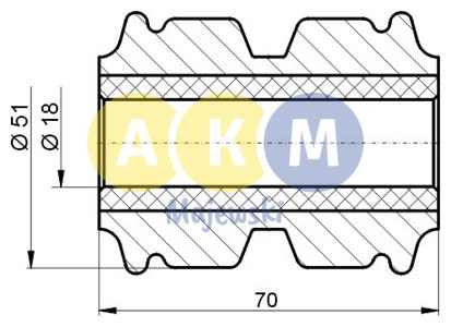 rubber-metal bush; leaf spring