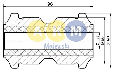 rubber-metal bush;  leaf spring